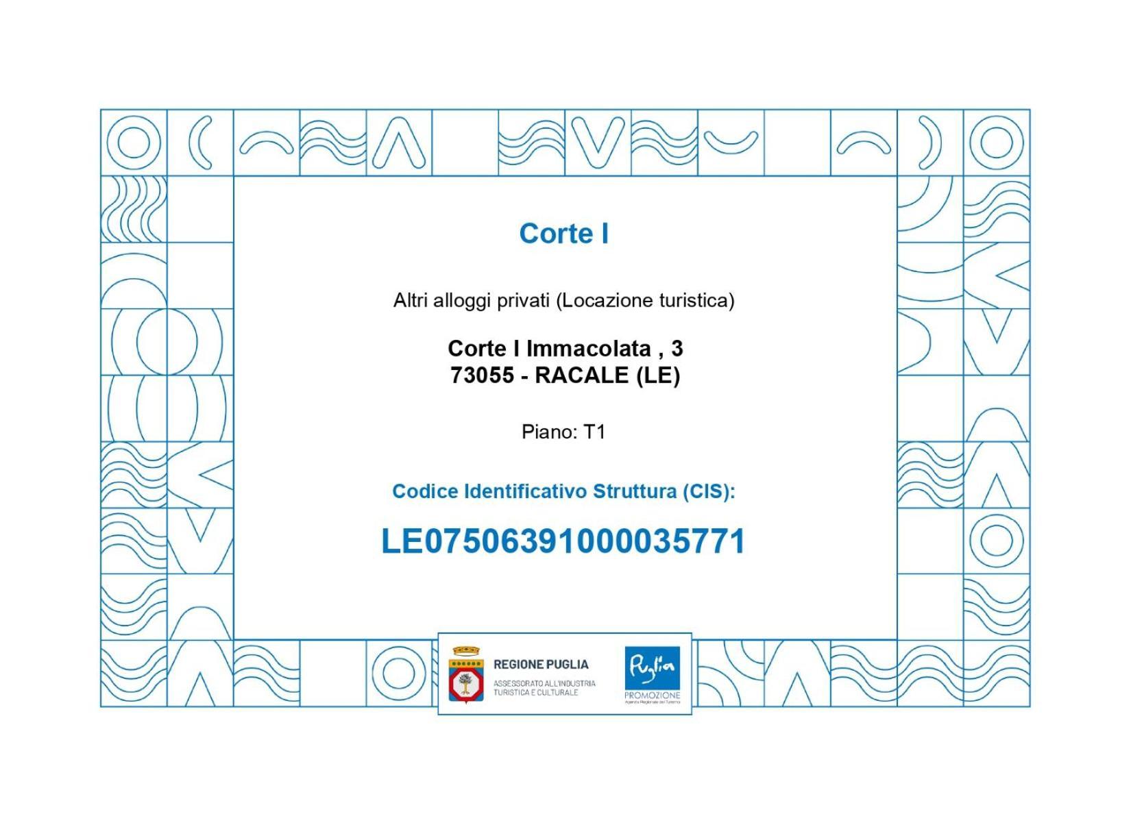 Corte I Racale Exteriér fotografie